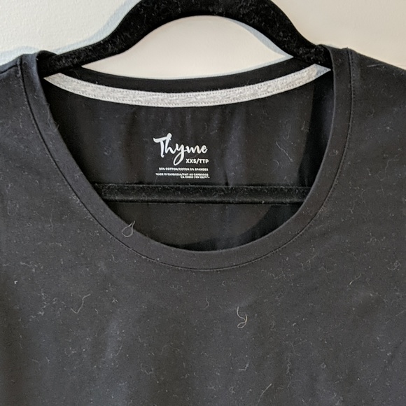Thyme Maternity Crew Neck Tee Shirt - Picture 4 of 5